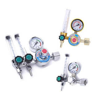 Détendeur d'argon avec débitmètre à double tube, réducteur de pression 1-25, monophasé - Product Image 4