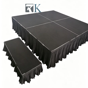 Plateforme de scène en contreplaqué 4 pieds x 4 pieds, podium en aluminium, scène mobile pour mariage, spectacle, exposition, événements musicaux - Product Image 1