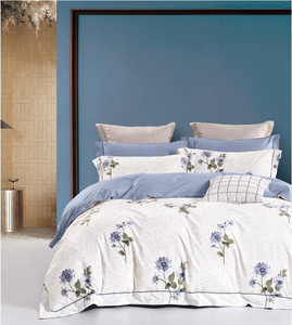 New Customized Solid Printed Cotton 128*68 Duvet Cover Set Geometric <strong>Floral</strong> Pattern Comforter <strong>Fitted</strong> <strong>Sheet</strong> for Hospital Hotel - Product Image 4