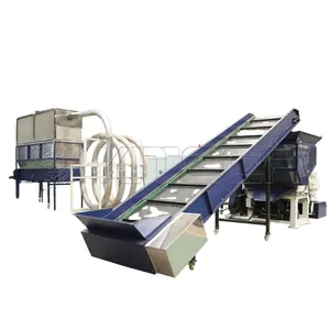 Waste Plastic Recycling Shredding Shredder Machine System