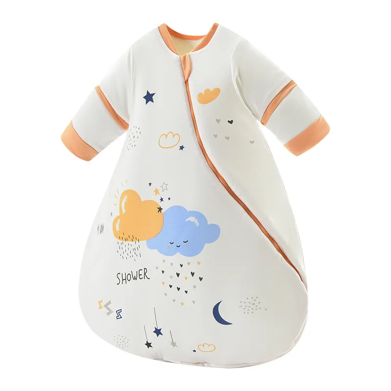 high quality 100% cotton shell and lining thicken warm winter cloud baby sleeping bag baby