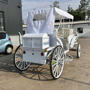 Calèche touristique légère de style vintage avec attelage pour le transport en ville et dans les parcs - Product Image 2