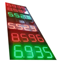 Grosir iklan luar ruangan 16 inci 8888 8.889/10 pompa bensin stasiun Led Harga papan tanda Display