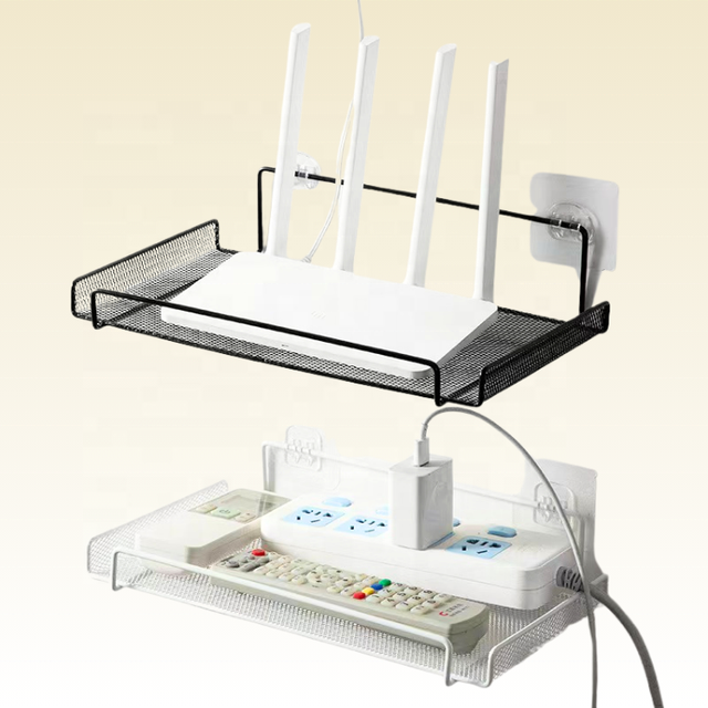 Media Box Game Console Wall-Mounted TV Set-Top Box WiFi Bracket Router Storage Shelf