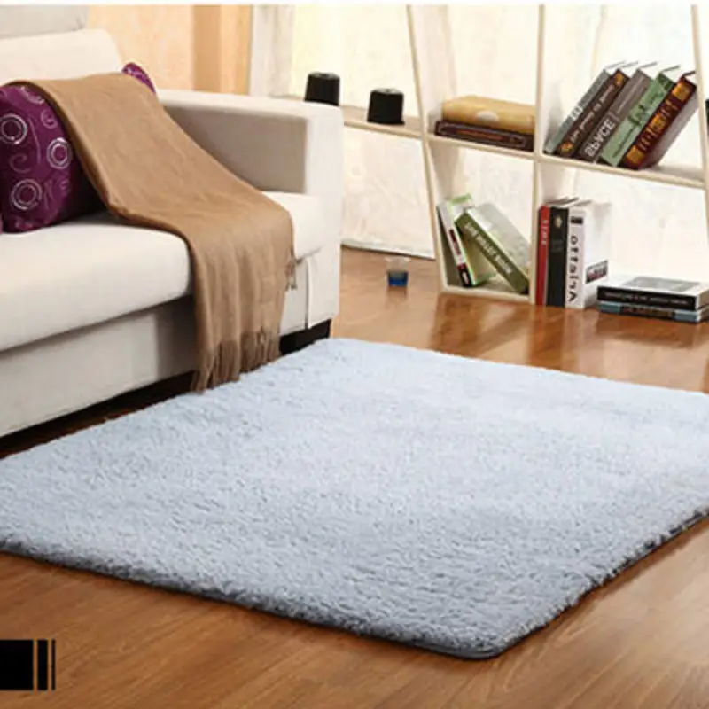 Wangjun karpet besar warna Solid, karpet besar untuk dinding ruang tamu hingga dinding karpet dan karpet