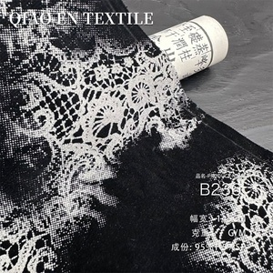 Mới Trung Quốc Phong Cách Jacquard Cơ Sở In Spandex Vải Mực Thở Rửa Gradient Nhung Căng Cho Sườn Xám Áo Sơ Mi Hàng Đầu - Product Image 1