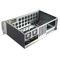 Casing Server Enclosure Rak 3U Industri dengan Sasis Rackmount Panel Aluminium