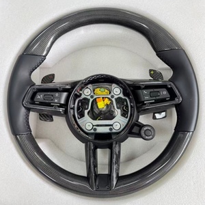 Volante in Carbonio Modificato per Cayenne Macan <span class=keywords><strong>Taycan</strong></span> 997 997.2 981 970 996 957 - Product Image 4