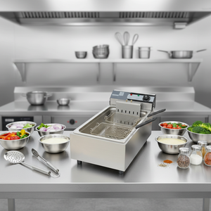 Freidora Eléctrica Comercial <span class=keywords><strong>de</strong></span> un Solo <span class=keywords><strong>Tanque</strong></span> XMG, Freidora <span class=keywords><strong>de</strong></span> Gran Capacidad <span class=keywords><strong>para</strong></span> Cocina <span class=keywords><strong>de</strong></span> Restaurante - Product Image 1