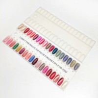 Nouvel Échantillonnier Intégré de 36 Couleurs pour Manucure, Carte de Présentation Professionnelle Spéciale pour Salon d'Onglerie avec Faux Ongles