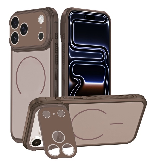 New Trending TPU PC Shockproof Wireless Charging Phone Case With Magnetic for iPhone 17/16/15 Pro Max Case 17 Air Mobile Cover