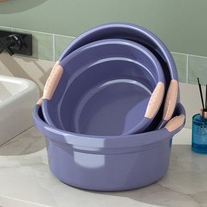 Lavabo in Plastica Rotondo Extra Spesso e Profondo per Uso Domestico, Dormitori Studenteschi, Lavaggio Verdure e Bucato per Bambini - Product Image 4