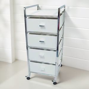 Chariot de rangement mobile en métal écologique à 4 couches pour cuisine, salle de bain, salon et bureau - Product Image 3