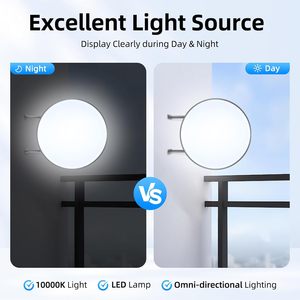 Letrero Luminoso LED Redondo de Doble Cara, Impermeable, para Montaje en Pared, para Publicidad Exterior en Cafés, Bares y Restaurantes - Product Image 5