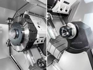 Tour à commande numérique HANSUN de type tourelle à axe Y virtuel pour le tournage de pièces, machines d'automatisation HTX800-8VY - Product Image 2