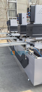 เครื่องเชื่อมแบบไร้รอยต่ออัตโนมัติ E-WORLD 4 หัว ควบคุมด้วย PLC สำหรับเครื่องจักรผลิตประตูหน้าต่างอลูมิเนียม - Product Image 5