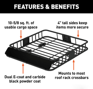 Caja <span class=keywords><strong>de</strong></span> acero <span class=keywords><strong>de</strong></span> encargo del acero del estilo del portaequipajes del coche <span class=keywords><strong>de</strong></span> las bacas del coche 4x4 - Product Image 3