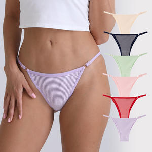 Slip da Donna con Fascia in Vita Regolabile, Intimo Sexy in Cotone, Mutandine Colorate per Donne Formose, Perizoma Bikini - Product Image 1