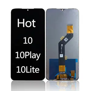 Celular LCDs Do Telefone Móvel Para Infinix Hot 10 play Lite lcd Touch Screen Substituição para infinix X688 X657 X682 substituição da tela