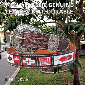 Cinturón de Cuero Genuino de Vaca SIDDIQUI HOSINEX para Hombre, Calidad Premium, Estilo Clásico Casual, Hebilla de Acero, Longitud Ajustable, Ecológico - Product Image 2