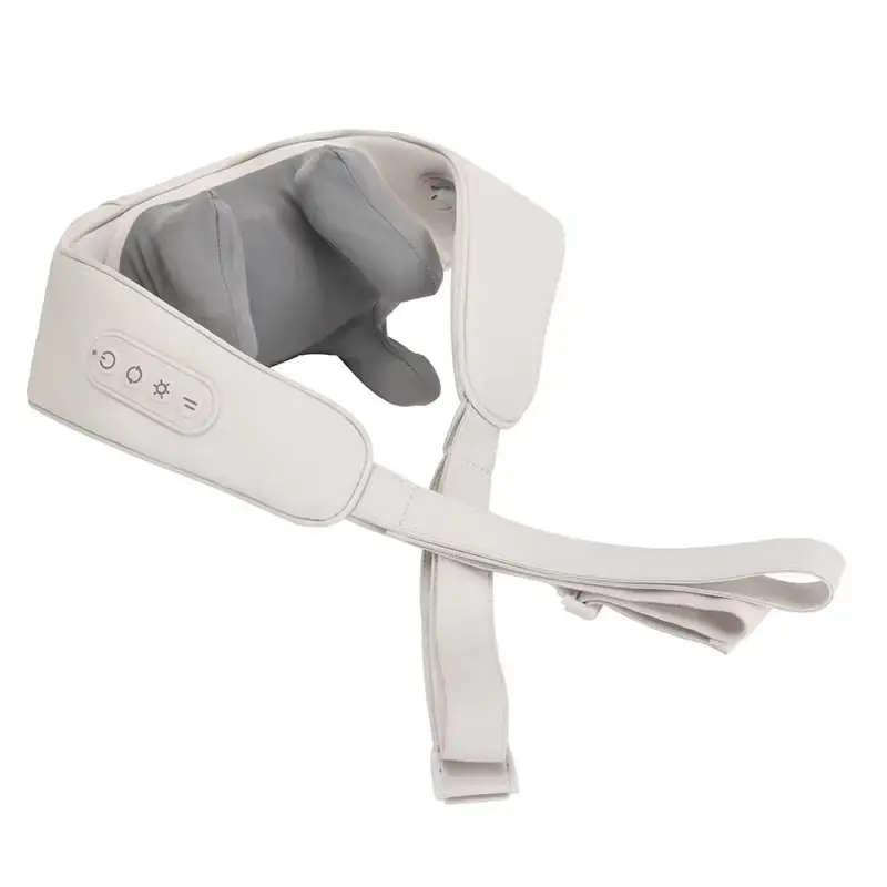 3D yapay Mini yamuk akıllı isıtma omuz masajı akülü yükseltilmiş yoğurma Shiatsu boyun ve omuz masajı