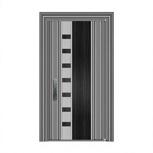 Porte coulissante en aluminium avec verre trempé, antivol, étanche, insonorisée, moderne, pour entrée d'appartement ou salon extérieur - Product Image 5