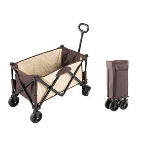 キャンプギア折りたたみ式ハンドワゴンヘビーデューティ折りたたみビーチピクニックワゴンポータブル使用ガーデンカートワゴン - Product Image 4