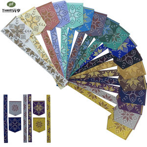 Kit de apliques de traje de bolsillo para hombre africano al por mayor, cuello de escote de punto de cruz bordado para accesorio de ropa DIY - Product Image 3