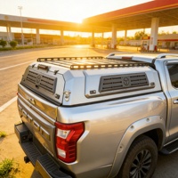 Couverture de benne rigide en alliage d'aluminium sur mesure pour pick-up universels (benne de 2 m) - Étanche, installation sans perçage en option