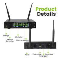 Mikrofon Lavalier UHF RAYHAYES KU-211 Dengan Transmitter Bodypack Nirkabel untuk Pengajaran