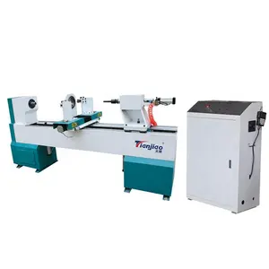 Torno de madeira cnc, torno de madeira tj-1530 profissional cnc fabricante torno de madeira automático para venda