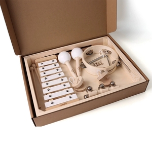 Caja musical de madera, conjunto de instrumentos de percusión Orff, equipo educativo de música para aprendizaje temprano, para el desarrollo cognitivo y el juego - Product Image 4