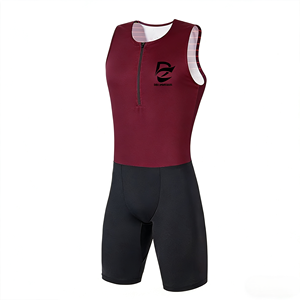 Combinaison de cyclisme et de triathlon tendance unisexe, respirante, à séchage rapide, en polyester, avec design personnalisé et compression, idéale pour l'été - Product Image 1