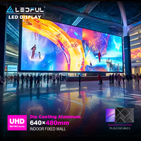 Écran LED d'intérieur LEDFUL Factory BM PRO à installation fixe, service frontal, pour publicité, mur d'affichage LED 2,5 mm, écran vidéo P2.5