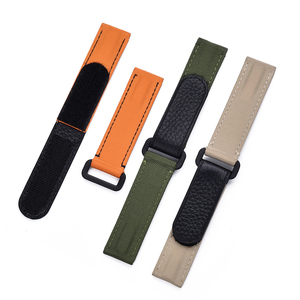 Correa de Reloj de Nailon y Cuero Transpirable, Ajustable y Cómoda de 20 mm, con Cierre de Gancho y Bucle para <span class=keywords><strong>Rolx</strong></span>, MZDTIMK - Product Image 4