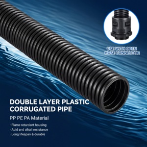 Conducto Flexible Corrugado de PP de Alta Calidad, AD10-AD106 para Cableado de Máquinas y Gestión de Cables - Product Image 3