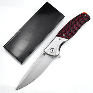 <span class=keywords><strong>Couteau</strong></span> de poche pliant pour camping en plein air manche G10 en acier inoxydable (3Cr13) pour la pratique de l'auto-défense tactique bricolage OEM personnalisable - Product Image 1