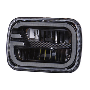 ไฟหน้า LED ทรงสี่เหลี่ยมสำหรับรถบรรทุกใหม่ ขนาด 5x7 7x6 นิ้ว สำหรับรถยนต์แลนด์ครุยเซอร์ ปราโด KZJ70 KZJ73 KZJ78 ปี 93-96 พร้อมไฟ DRL สีขาว และไฟเลี้ยว สำหรับรถจี๊ป เชอโรกี XJ - Product Image 2