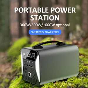 Offerta speciale: generatore a energia solare con uscite multiple da 300W 500W 1000W, batteria agli ioni di litio, centrale elettrica portatile da esterno