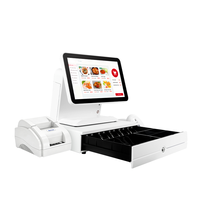 Système de point de vente à double écran personnalisé, Windows 7/10, caisse enregistreuse pour commerce de détail, machine de paiement POS, terminal POS tout-en-un