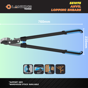 Cortador de yunque engranado de 30 pulgadas de servicio pesado 551075, recortador de árboles para cortar ramas grandes, duras y muertas - Product Image 3