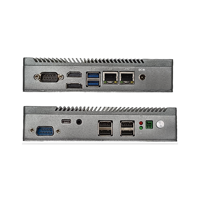 Komputer Mini Tanpa Kipas PC Industri Intel Celeron J6412 Dual Gigabit LAN Sistem Operasi Windows/Linux PC Tertanam untuk Otomasi Industri