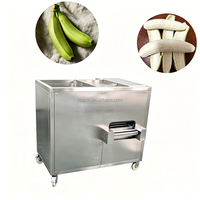 Semi-automatische groene bananen schilmachine, groene plantain gemengde schiller, fruit schilmachine voor voedselverwerking met CE-certificering