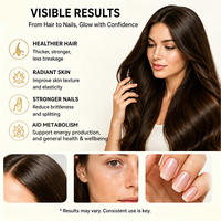 Capsules de suppléments de biotine personnalisées, zinc, sélénium, cuivre, multiminéraux, améliorent la texture de la peau, réduisent la fragilité des ongles, fabricant