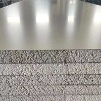 Panneau sandwich EPS préfabriqué acoustique ignifuge pour les matériaux de mur de construction extérieure avec mousse et noyau PIR