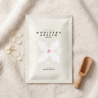 Mooivera Abelio Sensitive Sheet Maskpack 10 Unidades Vegano Halal Coreano con Extracto de Forsythia Iluminador Antienvejecimiento Hidratante para Viaje