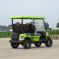 Voiturette de golf électrique tout-terrain Augus 5-6 places avec pneus surélevés, buggy de chasse tout-terrain, autonomie de 90 km, certifiée CE