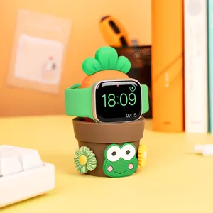 最新创意DIY固体质量硅胶支架智能手表充电座苹果手表系列9 8银河手表5 6