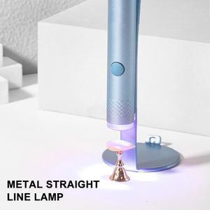 Lampe UV LED portable sans fil pour séchage rapide du vernis gel, mini séchoir à ongles en métal 3W avec tête en silicone - Product Image 4
