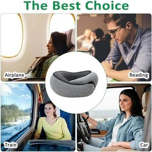 Almohada de Viaje de Alta Calidad para Avión, Almohada de Espuma Viscoelástica con Soporte Cervical Personalizado, Almohada Ajustable en Forma de Caracol - Product Image 3